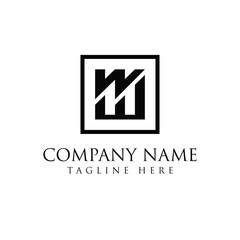 Fototapeta premium Logo design letter W