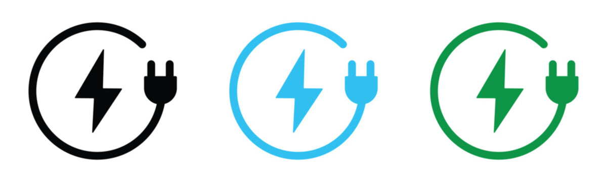 car charging point icon vector. green energy sign. charging station. ev car, green hybrid vehicles charging point. eco friendly. vector illustration on transparent background. green energy with plug