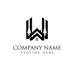 Logo design letter W