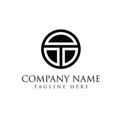 Logo design letter T