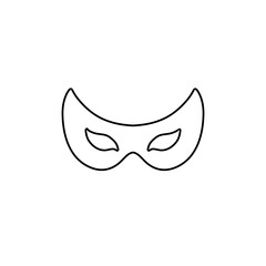 Mask superhero carnival outline icon