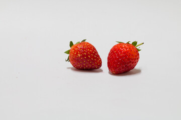 Fresh strawberries market food photography bright background close-up healthy eating concept