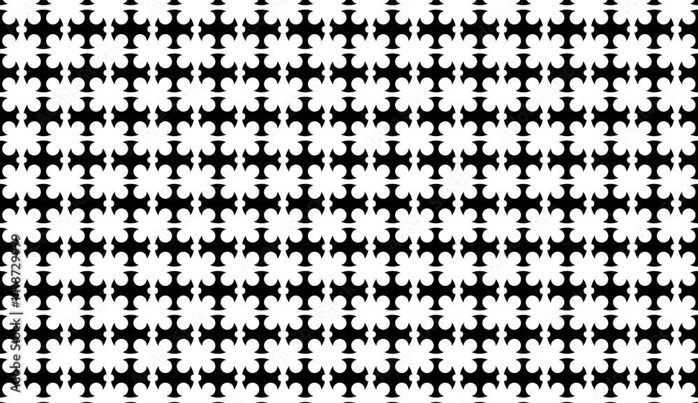 Poster seamless geometric cross pattern forming minimalist repeating background design suitable for textile