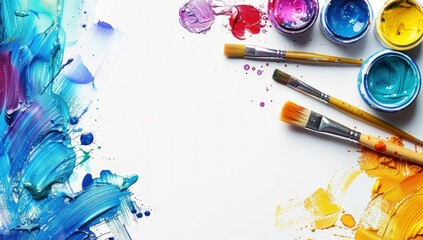 Artistic Supplies Ready for Creation