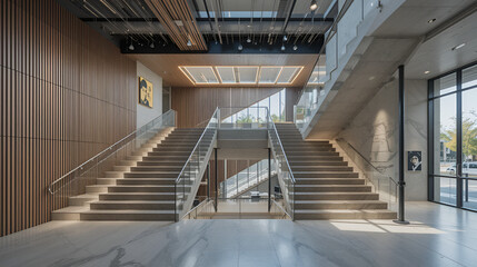 Fototapeta premium Flur Treppe Architektur Business