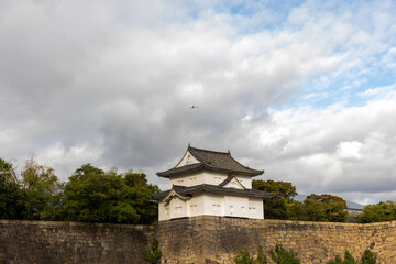Osaka Castle scenery in Japan