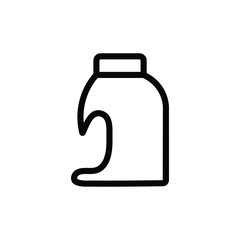 Simple Line Art Icon  Detergent Bottle, Laundry, Cleaning Product, Minimalist Design
