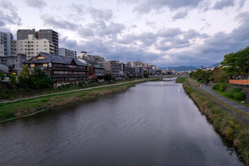 view of the river in the city