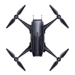 Drone 3D Icon Isolated on Transparent Background