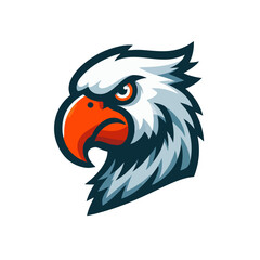 Obraz premium parrot head mascot logo vector illustration