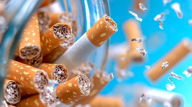 Cigarette waste a visual reminder of smokings impact