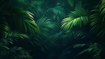 Lush textured foliage in vivid green tones with rich lighting made with Generative AI technology