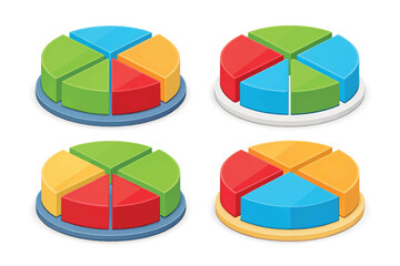 Obraz premium 3d pie chart
