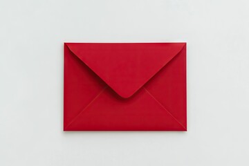 Red envelope on white background