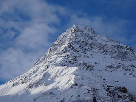 snowy mountain peaks