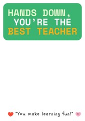 TEACHER APPRECIATION WEEK Handprint Hands down art GIFT , craft activities