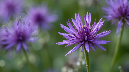 Obraz premium Purple statice flower close-up detailed and elegant