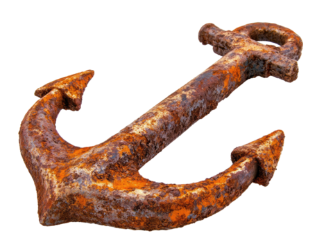 A Rusty Anchor: A Relic of Maritime History, Weathered and Worn, Telling Tales of the Sea