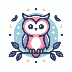 cute owl vector image