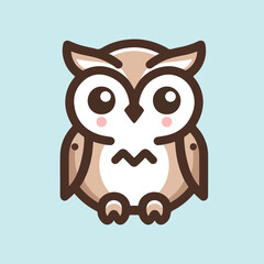 cute owl vector image