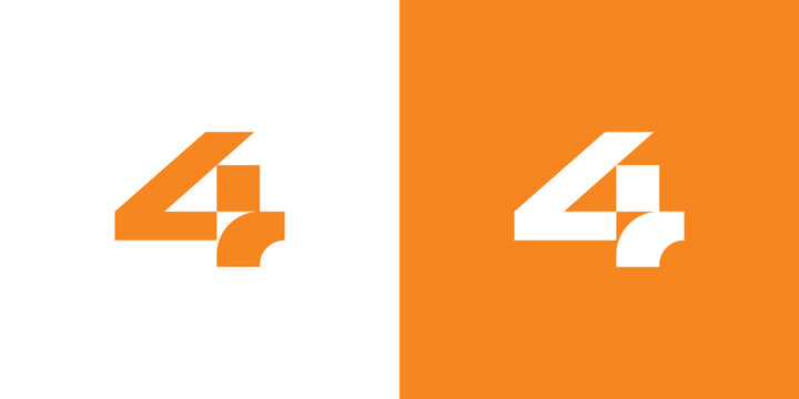 Letter 4R Logo Design