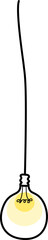 Minimalist bulb and lamp illustration for decoration