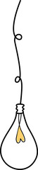 Minimalist bulb and lamp illustration for decoration