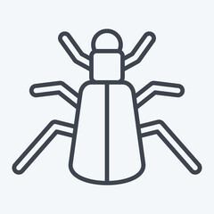 Icon Ground. related to Insects symbol. line style. design editable