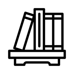 bookshelf line icon