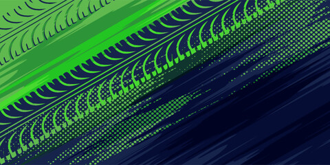 Auto tire tread grunge element. Car and motorcycle tire pattern, wheel tyre tread track. Black tyre print. geometric abstract.