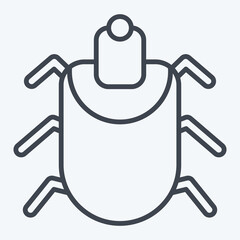 Icon Acari. related to Insects symbol. line style. design editable