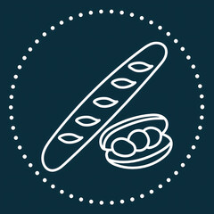 icons for sites on dark blue background with flour products