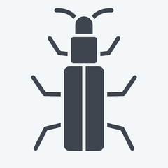 Icon Snow Bug. related to Insects symbol. glyph style. design editable