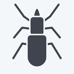 Icon Malware. related to Insects symbol. glyph style. design editable