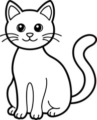 vector illustration of a cat