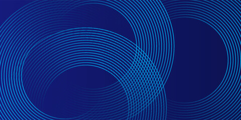 Blue abstract background. Geometric lines pattern. Modern shiny blue gradient lines. Futuristic technology graphic design.