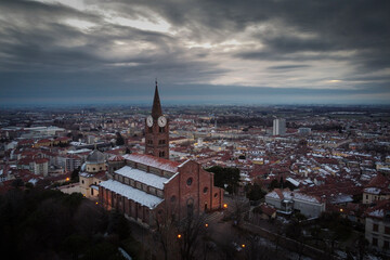 Obraz premium The city of Pinerolo, Turin, Italy