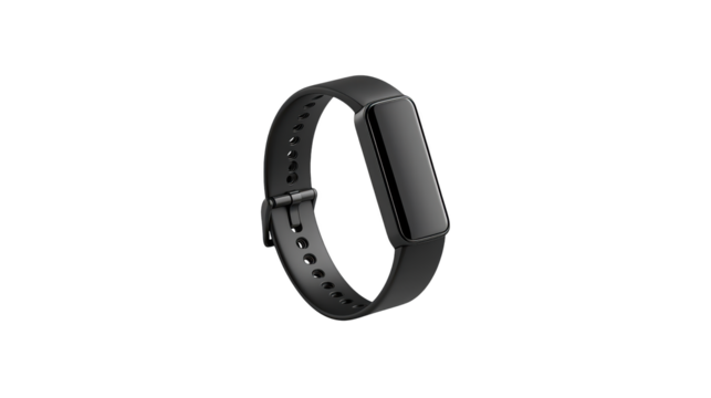Sleek black fitness tracker, elevate your workout and activity tracking with seamless connectivity
