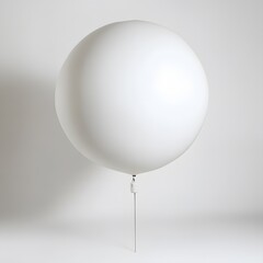 Giant White Balloon Studio Shot. (2)