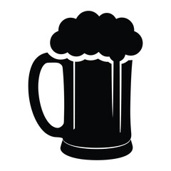 mug of beer with foam