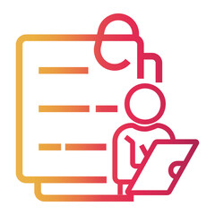 event Line Gradient Icon