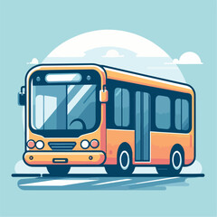 vector image of bus