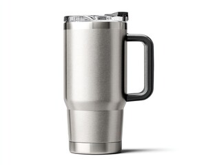 Stainless steel tumbler with handle