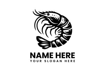 Bold Shrimp Graphic. Fresh Seafood Design