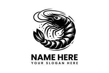 Bold Shrimp Graphic. Fresh Seafood Design