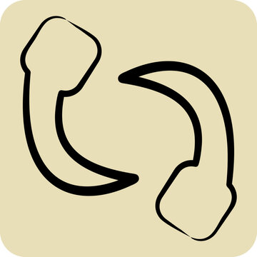 recommend clip art: Icon Leech. related to Insects symbol. hand drawn style. design editable