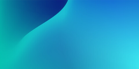 Blue-green gradient studio room, abstract background pattern, walls and floor reflect neon lights, dark tones and feel speed of digital technology connected blue-green background