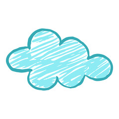 Handdrawn Cloud Chalk