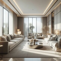 Fototapeta premium A beautifully designed living room