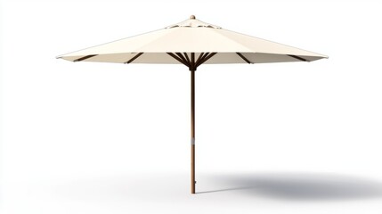 Full canopy umbrella PNG with drop shadow and white backdrop, offering a clean, sheltered visual experience